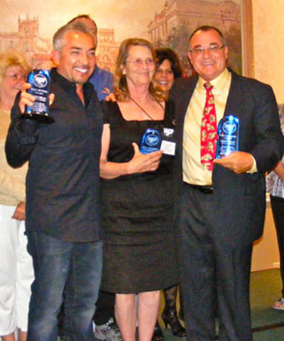 Cesar Millan, Bonnie Bergin and Martin Deeley IACP Hall of Fame